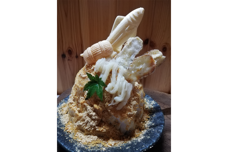 口福氷「菊芋モンブラン氷」